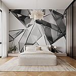 Wall murals Group of glass triangles