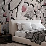 Wall murals Textured patterns in delicate shades
