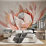 Wall murals Delicate petals in soft hues