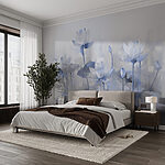 Wall murals Painting of flowers and leaves