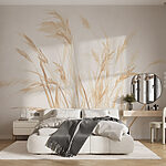 Wall murals Soft grasses sway in gentle breeze.