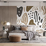 Wall murals Pattern of brown and black spots