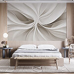 Wall murals White swirly pattern