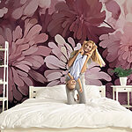 Wall murals Elegant floral composition in soft hues