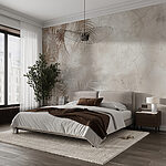 Wall mural Tropical leaves on textured background