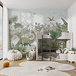 Wall mural Drawing of a dinosaur