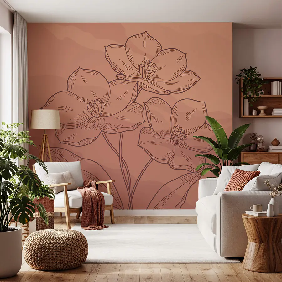 Wall mural Graceful pointed petals (SKU: t00042)