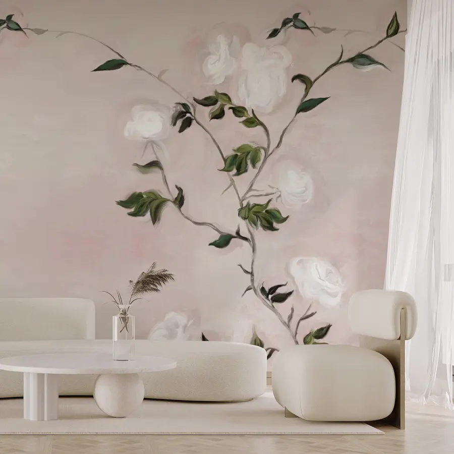 Wall mural Thorny rose charm (SKU: t00224)