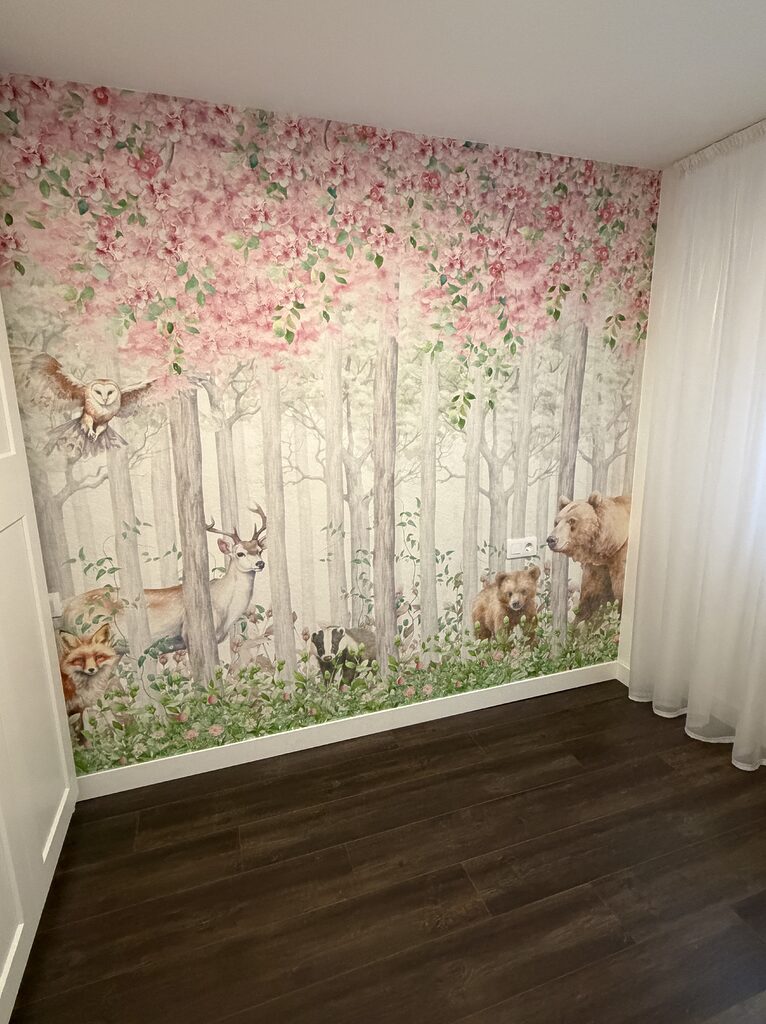 Wall mural Watercolor of a bear